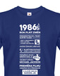 Pánské tričko narozeninové noviny 1986