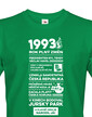 Pánské tričko narozeninové noviny 1993