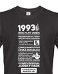 Pánské tričko narozeninové noviny 1993