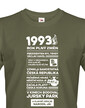 Pánské tričko narozeninové noviny 1993
