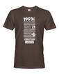 Pánské tričko narozeninové noviny 1993