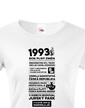 Dámske tričko narodeninové noviny 1993
