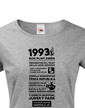 Dámske tričko narodeninové noviny 1993