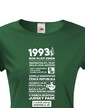 Dámske tričko narodeninové noviny 1993