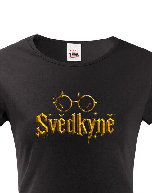 Dámske tričko na rozlúčku Svedkyňa – Čarodejnícky motív