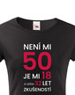 Dámske tričko k 50. narodeninám