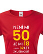 Dámske tričko k 50. narodeninám