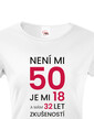 Dámske tričko k 50. narodeninám