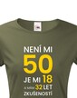 Dámske tričko k 50. narodeninám