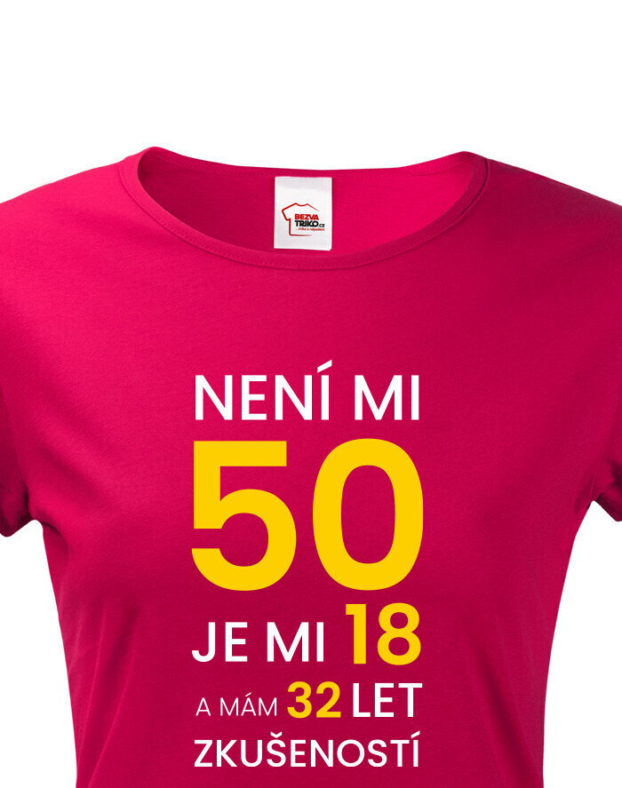 Dámske tričko k 50. narodeninám