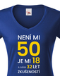 Dámske tričko k 50. narodeninám