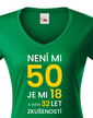 Dámske tričko k 50. narodeninám