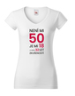 Dámske tričko k 50. narodeninám