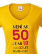 Dámske tričko k 50. narodeninám