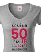 Dámske tričko k 50. narodeninám