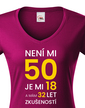 Dámske tričko k 50. narodeninám