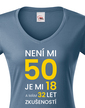 Dámske tričko k 50. narodeninám