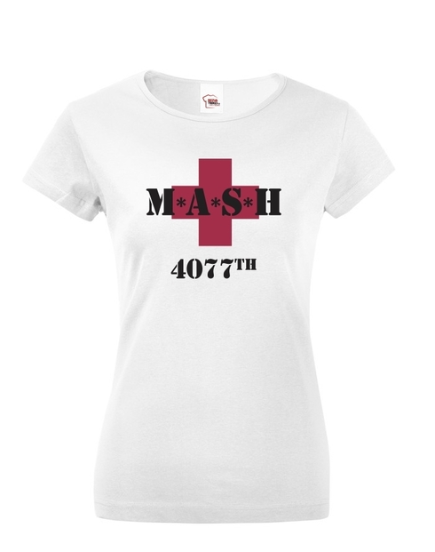 Dámské tričko s potlačou MASH 4077
