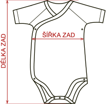 Detská body zavinovacie z BIO bavlny