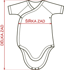 Detská body zavinovacie z BIO bavlny